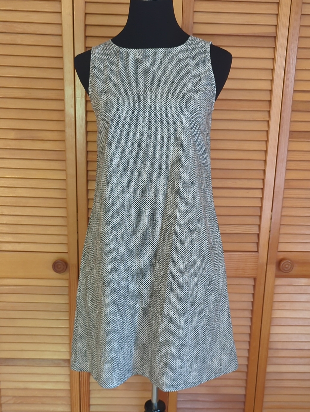 Eileen Fisher Organic Cotton Dress With Pockets Size XS Oversized Loose Dress